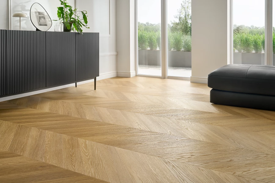 Rigid Klick-Vinyl Chevron-Fischgräten MENOR OAK 45°