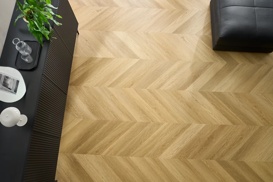 Rigid Klick-Vinyl Chevron-Fischgräten MENOR OAK 45°